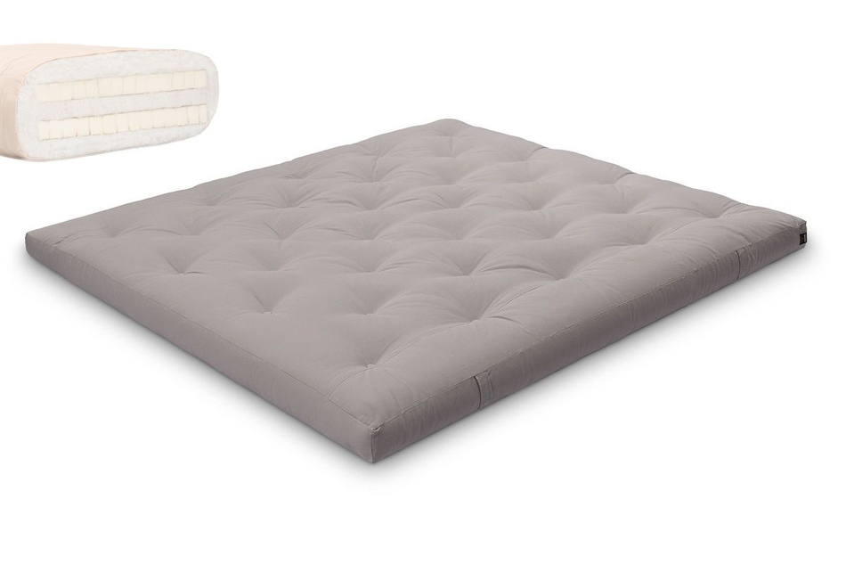 Matrace 180x200 přírodní s latexem - Futon Pascall Slim Duo Latex Grey