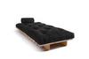Rozkládací pohovka 90x200 - Slim Comfort Classic - Pascall Futon Black