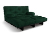 Rozkládací pohovka 140x200 - Slim Basic Black - Pascall Futon Bottle Green