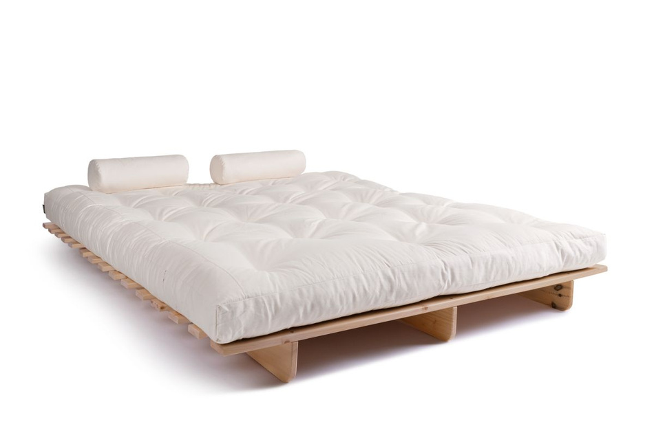 Rozkládací pohovka 160x200 - Slim Basic Classic - Pascall Futon Ecru