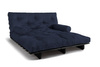Rozkládací pohovka 160x200 - Slim Basic Black - Pascall Futon Námořnická modrá