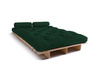 Rozkládací pohovka 120x200 - Slim Exclusive Classic - Pascall Futon Zelená láhev