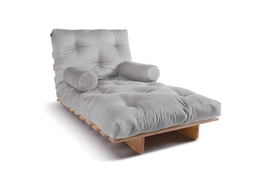 Rozkládací pohovka 90x200 - Slim Exclusive Classic - Pascall Futon Popel holubice
