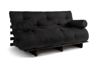 Rozkládací pohovka 160x200 - Slim Comfort Black - Pascall Futon Black