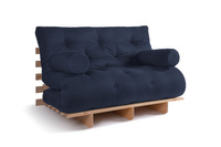 Rozkládací pohovka 120x200 - Slim Comfort Classic - Pascall Futon Námořnická modrá