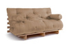 Rozkládací pohovka 160x200 - Slim Basic Classic - Pascall Futon Béžová barva