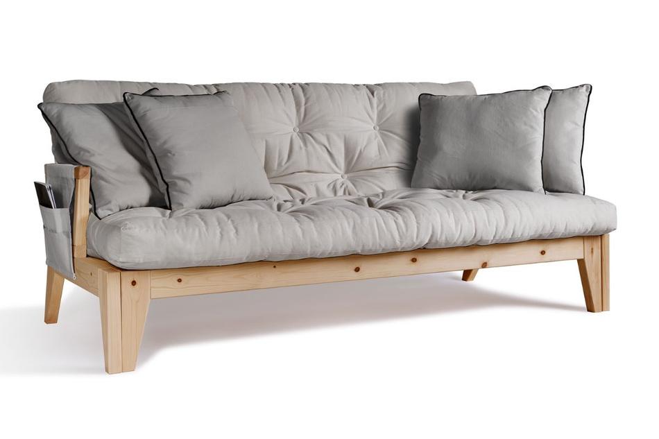 Rozkládací pohovka 200 cm - Sakura - Pascall Futon Dove Ash