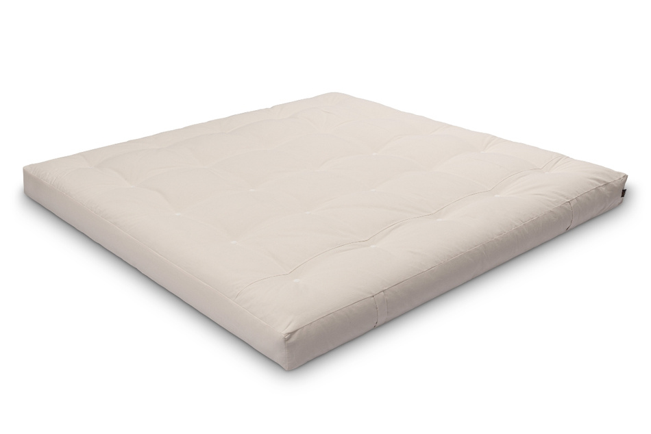 Matrace 200x200 přírodní s kokosem a 2x latexem - Futon Pascall Comfort Relax Ecru