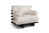 Rozkládací pohovka 90x200 - Slim Exclusive Black - Pascall Futon Ecru