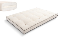 Matrace 120x200 přírodní s latexem - Futon Pascall Medium Latex Kedro Ecru