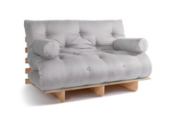 Rozkládací pohovka 140x200 - Slim Exclusive Classic - Pascall Futon Popel holubice